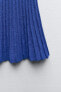 Pleated knit skirt