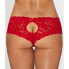 Hanky Panky 265144 Women's Open Panel Cheeky Hipster Red Underwear Size S