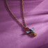 Modern gold-plated necklace with a cross Colori SAVY02