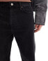 ASOS DESIGN dad jeans in washed black