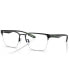 Men's Square Eyeglasses, EA113756-O