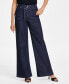Фото #4 товара Women's Tied Wide-Leg Jeans, Created for Macy's