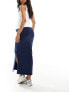 Фото #7 товара Mamalicious Maternity jersey over the bump maxi skirt in navy