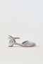 Фото #1 товара Карнавальные туфли на каблуке с пайетками ZARA