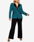 ფოტო #3 პროდუქტის Plus Size Tuxe Luxe Padded Shoulder Jacket