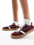 Stradivarius trainer with gum sole in cherry