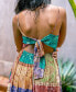 ფოტო #2 პროდუქტის Women's Paisley Patchwork Ruched Maxi Beach Dress