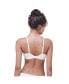 ფოტო #2 პროდუქტის Women's Adorned Fully Adjustable Cotton Lace Bralette with Seamless Support