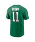Фото #3 товара Men's A.J. Brown Kelly Green Philadelphia Eagles Alternate Player Name Number T-shirt