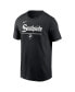 Men's Black Chicago White Sox 2-Hit Speed City Connect T-Shirt