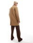 Фото #3 товара Jack & Jones wool blend overcoat in tan