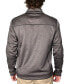 Men's Space-Dyed Half-Zip Pullover Topstitched Sweater