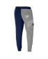 ფოტო #4 პროდუქტის Men's NFL X Staple Navy, Gray New England Patriots Split Logo Fleece Pants