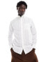 GANT seersucker self stripe shirt in white weiß, M - 50 - фото #1