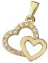 Фото #1 товара Gold pendant Two hearts 745 249 001 00490 0000000