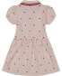 Фото #2 товара Little Girls Pique Polo Logo-Print Short Sleeve Dress