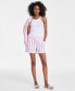 Фото #1 товара Women's Cotton Wide Stripe Pull-On Shorts, Created for Macy's