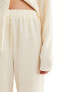 Vero Moda textured jersey trouser co-ord in cream