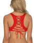Фото #2 товара Классический бикини Isabella Rose 266926 для женщин с кружевом домашнее красное (размер L)