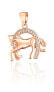 Charming bronze pendant Horse and horseshoe SVLP0839XF6RO00