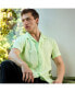 Men's Lime Green Self-Design Box Shirt