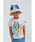 Фото #2 товара Toddler Boys T-Shirt Chambray Shorts and Twill Bucket Sun Hat 3 Piece Outfit Set to