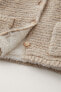 Interlock knit 3/4 length coat