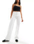 Фото #1 товара Stradivarius wide leg dad jean in white