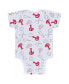 Newborn and Infant Boys and Girls Gray, White, Red Philadelphia Phillies Three-Piece Turn Me Around Bodysuits and Pants Set