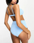 Peek & Beau Fuller Bust Exclusive mix & match scalop underwire bikini top in pastel blue BLAU, EU 70F - фото #2