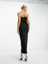 Фото #2 товара Weekday Crue zip tube dress in black