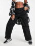 Фото #4 товара ASOS DESIGN oversized cargo trousers in washed black