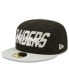 Фото #2 товара Men's Black, Gray Las Vegas Raiders 2022 NFL Draft On Stage 59FIFTY Fitted Hat