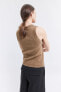 100% wool sleeveless top