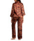 ფოტო #2 პროდუქტის Women's Nova Satin 2 Piece Pajama Set