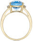 ფოტო #3 პროდუქტის Amethyst (5 ct. t.w.) and Diamond Accent Oval Ring in 14k Gold (Also Available in Mystic Topaz, Blue Topaz, & Prasolite)