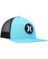 Men's Aqua Circle Trucker Snapback Hat