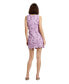 Women's Floral Lace Fitted Sleeveless Mini Dress