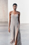 Фото #2 товара Платье в бельевом стиле с кружевной отделкой ZARA