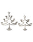 Фото #1 товара K&K Interiors 2Pc Metal Tree Tea-Light Holders Silver