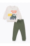 Фото #1 товара Детский спортивный костюм LC WAIKIKI LCW babyест-издание рубашка со спереди и спортивные штаны 2 в 1