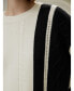 Women's Bicolor Stripe Knit Wool Sweater for Women