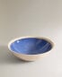 Stoneware bowl with rim