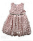 ფოტო #1 პროდუქტის Baby Girls 3D Floral Fit-and-Flare Sleeveless Dress