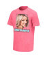 Men's Pink Britney Spears Smile Washed Graphic T-shirt