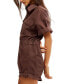 ფოტო #3 პროდუქტის Women's Marci Cotton Cuffed Shortalls