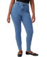 ფოტო #1 პროდუქტის Women's Curvy High Stretch Skinny Jeans