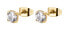 Серьги Brosway BEIE008 Shiny Zircons clear, gold - фото #1