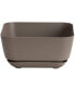 Фото #1 товара (#10023) Garden Square Out/Indoor Resin Planter Flower Pot, Taupe, 12"