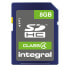 Фото #1 товара JUST RAMS Integral 8GB SD CARD SDHC CL4 - 8 GB - SD - UHS-I - 4 MB/s - Class 1 (U1)